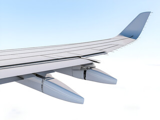 aircraft wing strut, isolated, showcasing structural support.