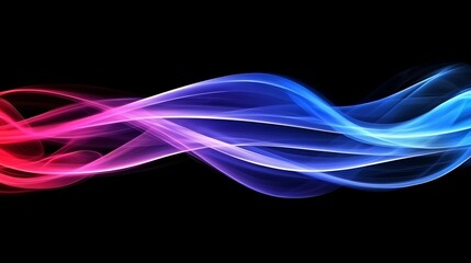 Wall Mural - Abstract Red and Blue Swirling Light Waves