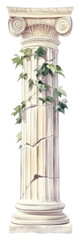 Wall Mural - PNG An ancient greek pillar architecture column.