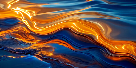 Wall Mural - Abstract Waves of Radiance