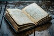 © MrHamster - Ancient Book Soaked in Rain on Wooden Surface