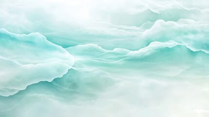 Wall Mural - the sky is filled with clouds and the color is a light blue