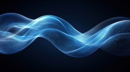 Aufkleber - Visualizing digital waves of encrypted internet banking data global infographic high fidelity abstract representation
