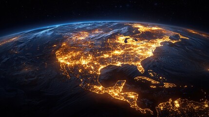 Aufkleber - Visualizing internet banking transactions as glowing digital elements across global networks in high fidelity