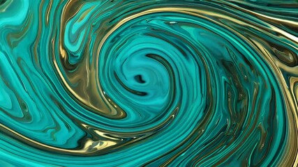 Wall Mural - spectacular 3d background gold digital waves turbulent whirlpool backdrop art mable abstract liquid 