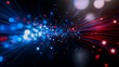© VerticalStocks - Blue, Red, and White Fireworks Cascading