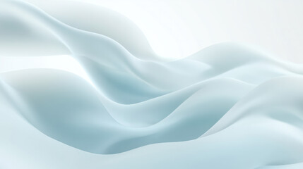Aufkleber - Soft, flowing waves of light blue fabric create serene and calming atmosphere. gentle curves evoke sense of tranquility and elegance