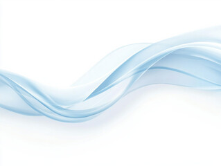 Aufkleber - Soft blue waves create serene and calming background, perfect for design