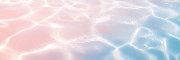 Aufkleber - Soft pastel water surface with gentle ripples and reflections