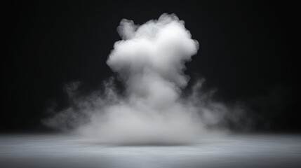 Wall Mural - a large cloud of smoke is rising from the ground