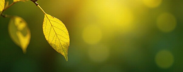 Single bright yellow leaf clinging to the twig, yellow, branch, bright