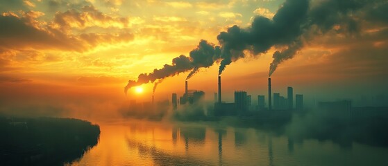 Aufkleber - CO2 emission reduction strategies in business, sustainable corporate solutions for carbon offset, environmental impact, green business