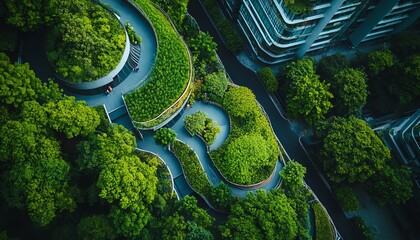 Aufkleber - Corporate sustainability strategies for carbon offset and CO2 emission reduction, green business solutions, ecoconscious practices