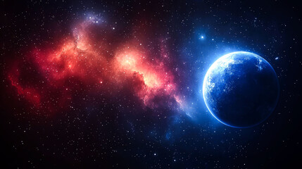 Wall Mural - Cosmic Wonders: A Celestial Ballet of Nebulae and Planets