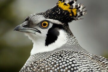 Vibrant digital artwork capturing the essence of the Greater Sage Grouse.