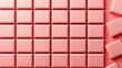 © Sumet - Soft Pink Rectangular Tiles Arranged in a Uniform Pattern on a Light Pink Surface for Background or Design Use