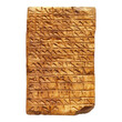 © Aifolio - Cuneiform Tablet on White Background for Educational Purposes on Transparent Background