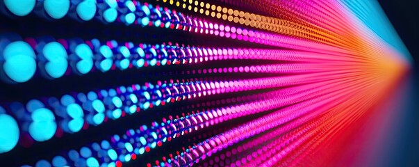 Wall Mural - dots abstract background concept. vibrant colorful light patterns create a dynamic visual experience