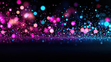 Wall Mural - dots abstract background concept. a vibrant abstract background featuring colorful glowing spheres a