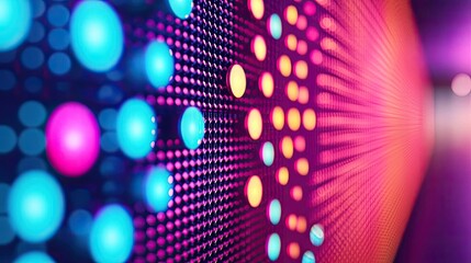 Wall Mural - dots abstract background concept. vibrant dots create a dynamic visual display in a colorful abstrac