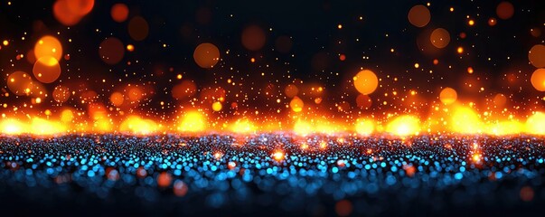 Wall Mural - fire abstract background idea. colorful abstract background with vibrant lights and sparkling partic