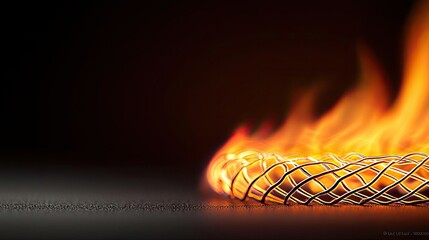 Wall Mural - fire abstract background idea. a mesmerizing image of fire entwined with intricate patterns, showcas