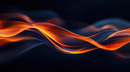 Wall Mural - fire abstract background idea. abstract flames dance in vibrant orange and blue hues against a dark 