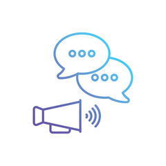Communication vector icon