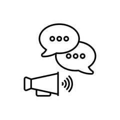 Communication vector icon