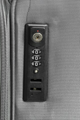 luggage lock closeup