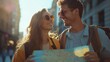 © Waqas - Summer Holidays Dating and Tourism Concept - Smiling Couple