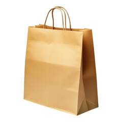 Shopping Bag on White Background on transparent PNG background.