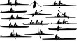 © Anomal - vector set of rowing silhouettes - vector. Transparent background PNG, cutout