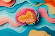 © Vision Quest - Brain, collage art and creative artwork made of paper neurodivergent, neuroscience and ADHD or autism. Colourful, vibrant pop and creative graphic design poster for background, Generative AI