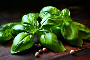 fresh basil sweet peppery and slightly anise like a classic herb