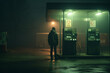 © Tetiana - Generative AI illustration Filling a car with fuel at a gas station conceptual picture