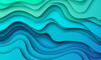 Canvas Print - Abstract gradient background with blue and green colors