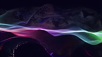 Wall Mural - trends dots unsplash colorful abstraction lines dark tracking objective quantum waves background dark background dot tracking abstract art digital artwork dark background dot tracking abstract art