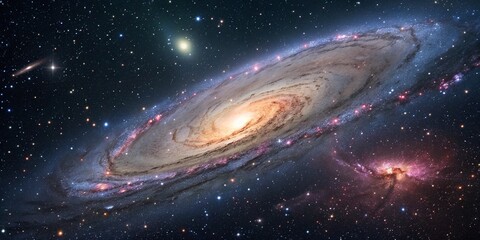 Wall Mural - colorful nebula clouds are made up of colorful clouds of interstellar gas