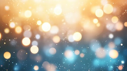 Wall Mural - beautiful abstract composition features brightly colored bokeh lights creating a dreamy, atmospheric