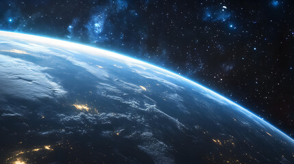 Wall Mural - a beautiful space background filled with stars.