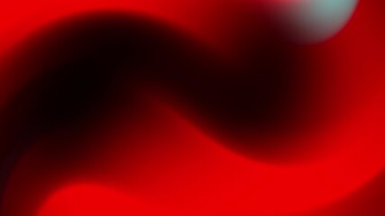 Wall Mural - An abstract blend of red and turquoise hues creating a smooth, flowing visual effect.