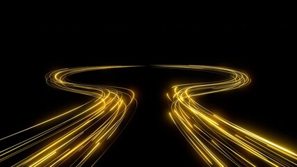 Wall Mural - abstract light particle trail background loop