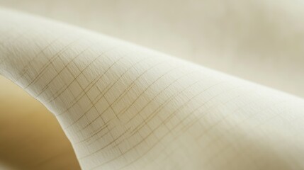 Wall Mural - Creamy Textured Fabric Close-Up: A Soft, Elegant Drape