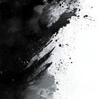 © Rattana - Abstract black and white ink splash design.