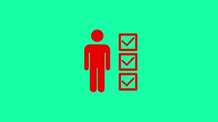 blue user of man in business suit icon isolated on blue background.