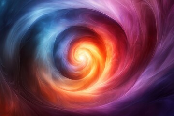 Wall Mural - vibrant swirling colors merge seamlessly to create an abstract representation of cosmic energy and m