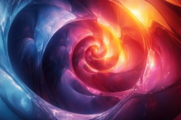 Wall Mural - colorful swirling patterns create a mesmerizing abstract design with vibrant hues and fluid shapes i