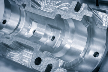 Aufkleber - A metal cylinder with holes in it. The holes are in a pattern and the cylinder is open