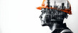 © antusher - Double exposure portrait of a construction worker with cityscape